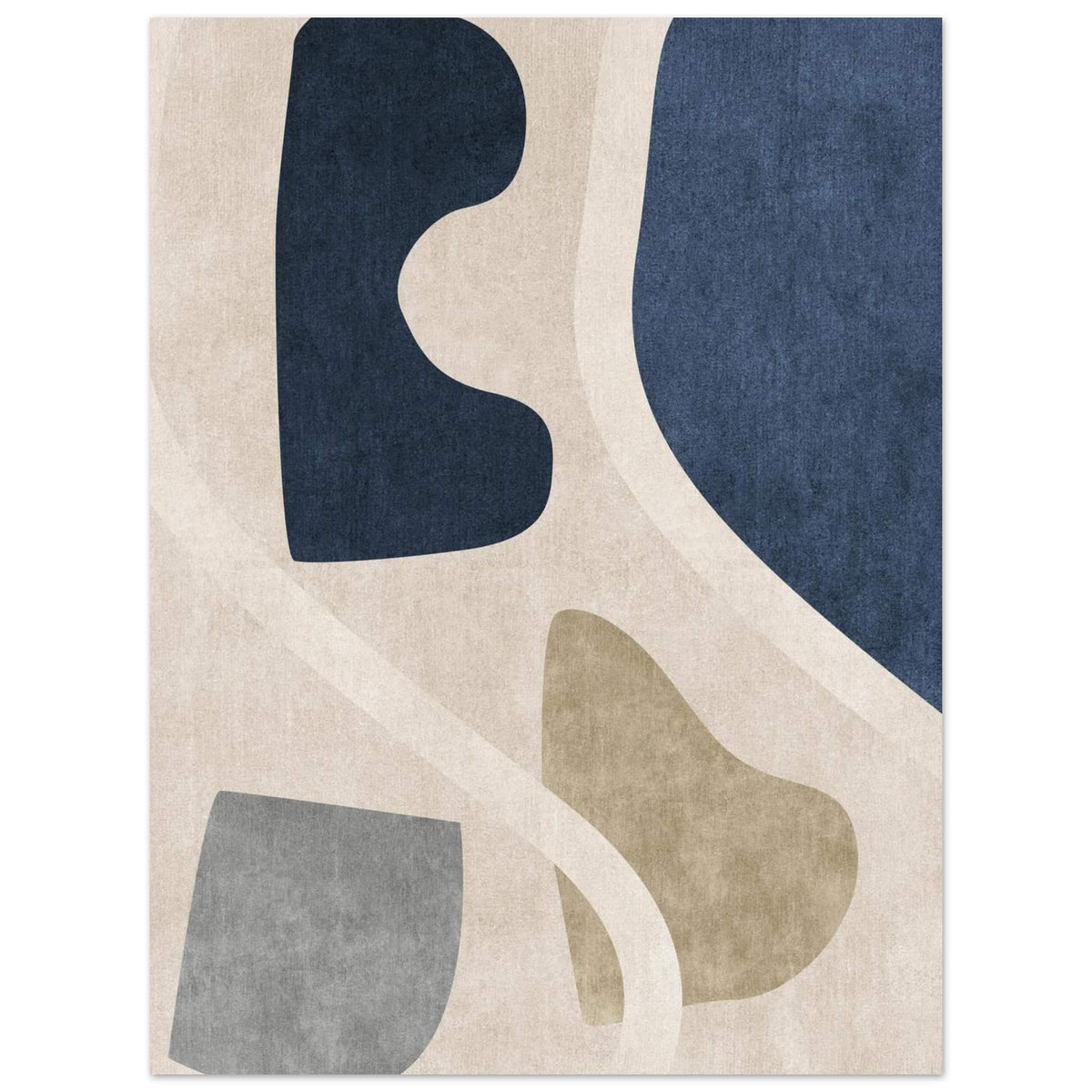 Artfulprints Poster Boho – Abstract shapes  - 30x40 cm - Meerkleurig