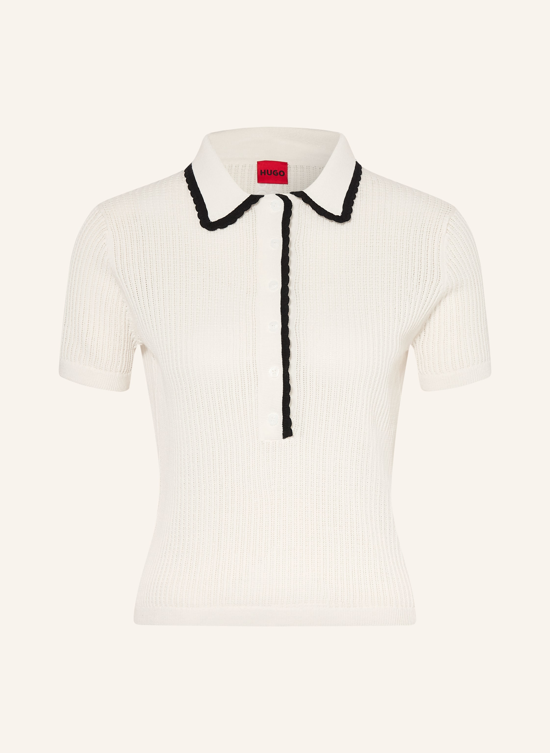HUGO Strick-Poloshirt SLYSA