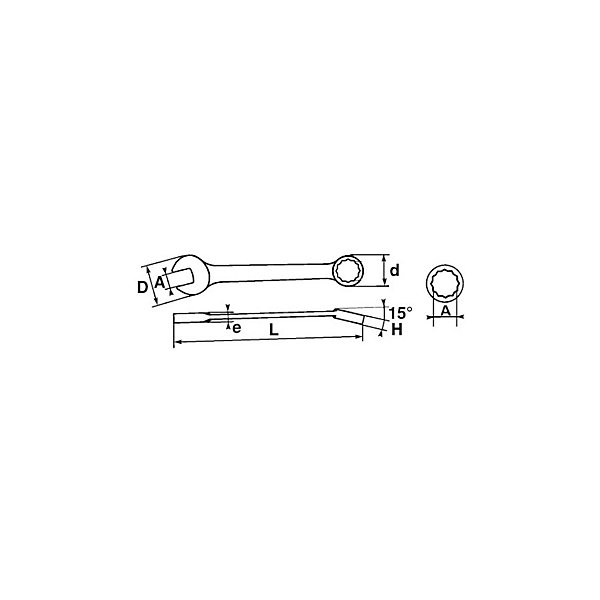 Clé mixte - SAM OUTILLAGE - 51A-21