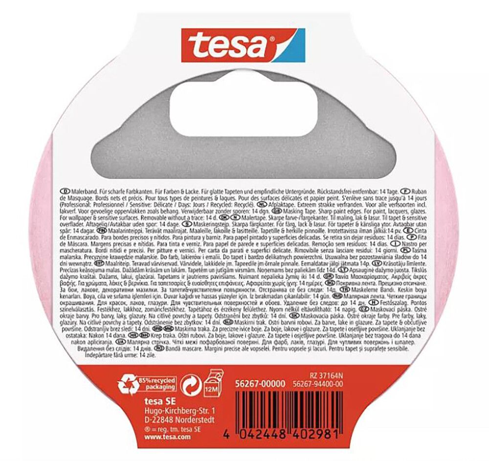 MASKERINGSTAPE TESA PROFESSIONAL SENSITIVE 25MX25MM 2STK