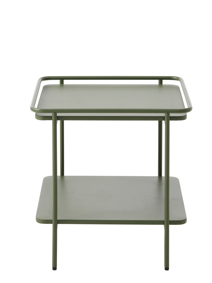 Giga Living - Nachtkastje Groen Metaal - 45x45x44,3cm - Yuba