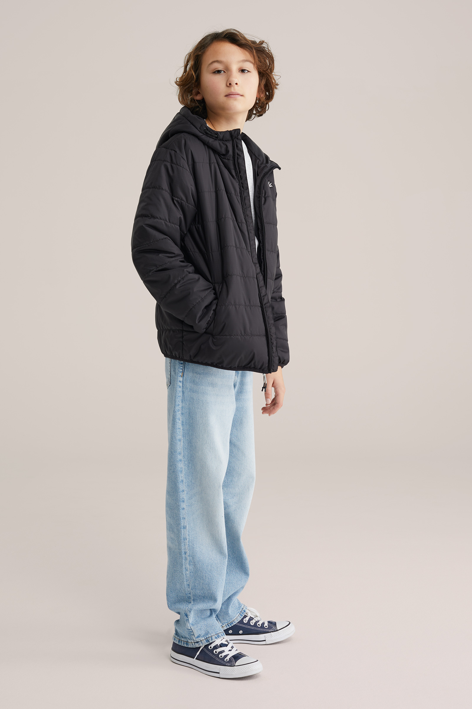 Jongens licht gewatteerde jack met embroidery