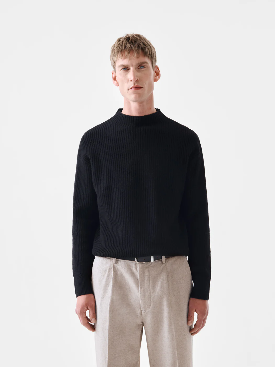 Pull côtelé col cheminée - L'atelier