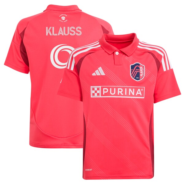 João Klauss St. Louis City SC adidas Youth 2025 Forever CITY Red Replica Player Jersey - Red