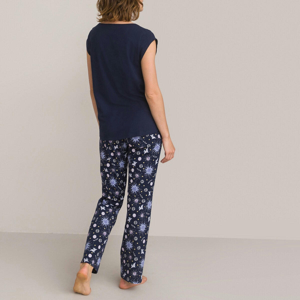 Pyjama manches courtes, pur coton