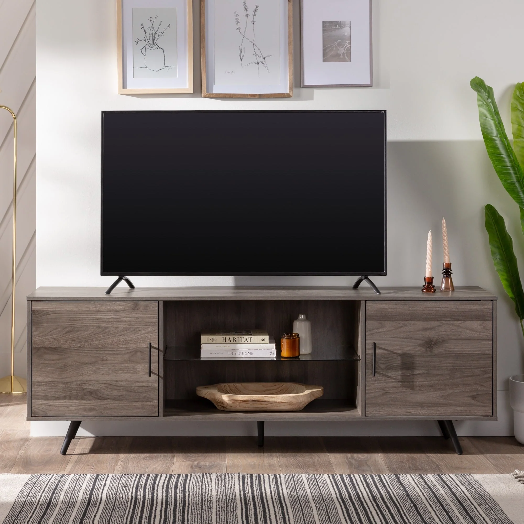 Middlebrook Designs 70-inch Mid-Century Modern TV Stand