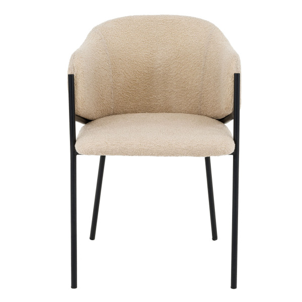 Krzesło Glamour DC-2144 quelle, czarne nogi, beż #6