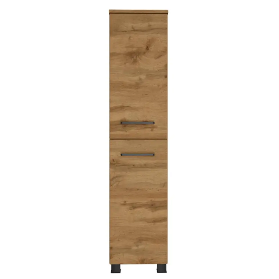 Badkamerkast Malvo 30cm 2 deuren - eik/zwart