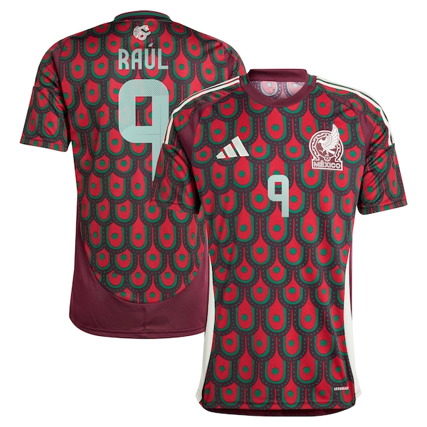 Raul Jimenez Mexico National Team adidas 2024 Home Replica Player Jersey - Burgundy