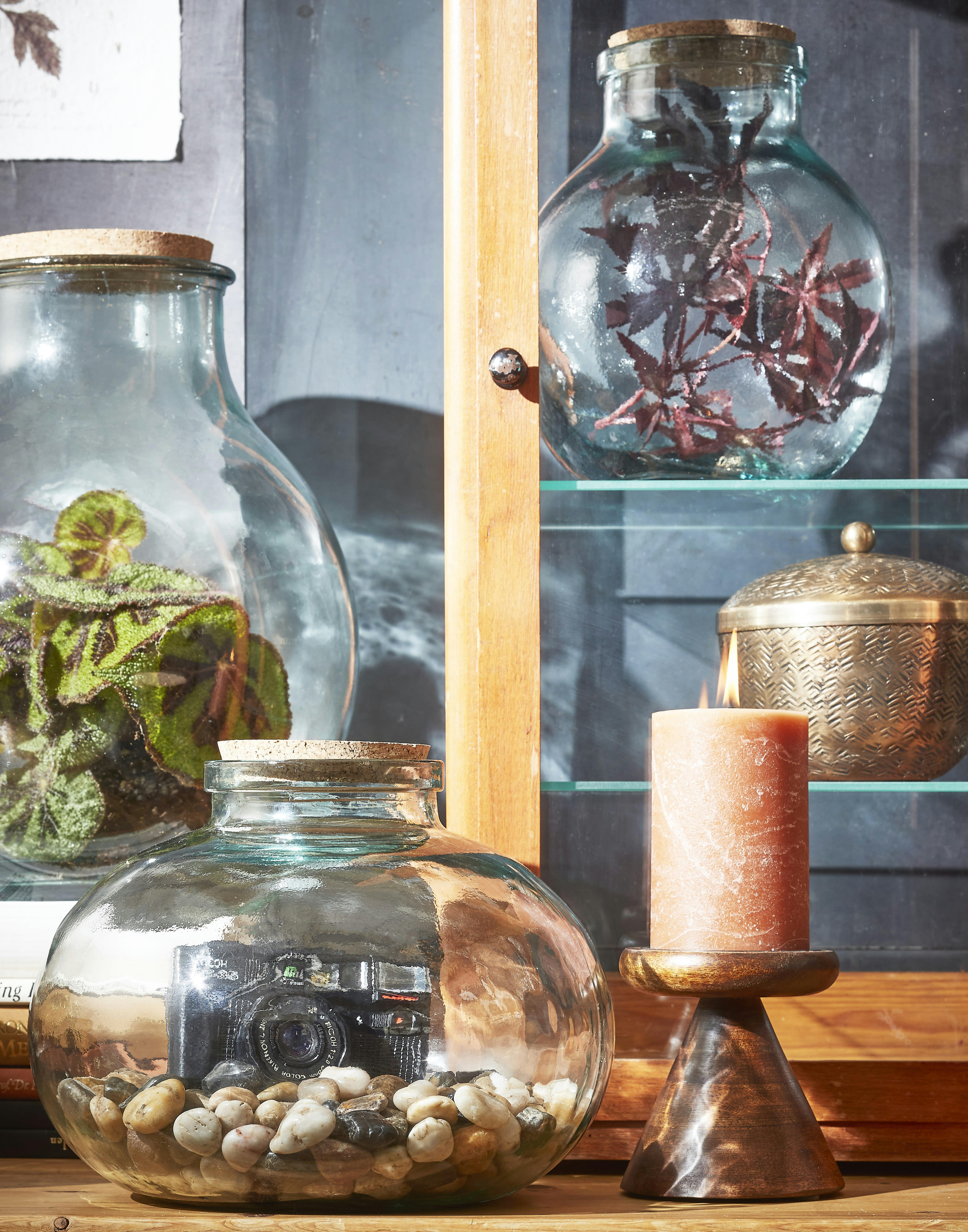 OLLY - Vase en verre recyclé H23