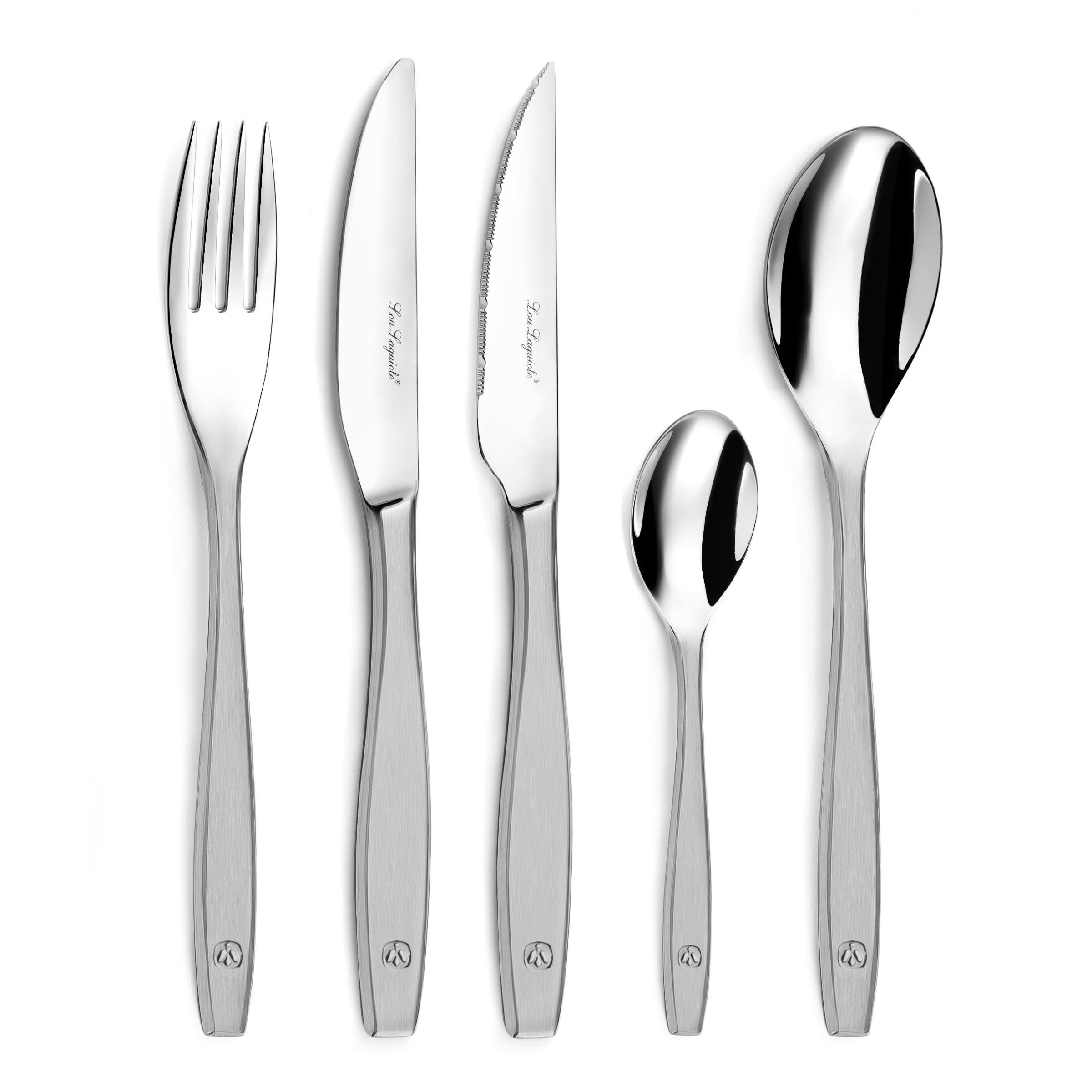 FIGURE - Ménagère 62 couverts en Acier Inoxydable