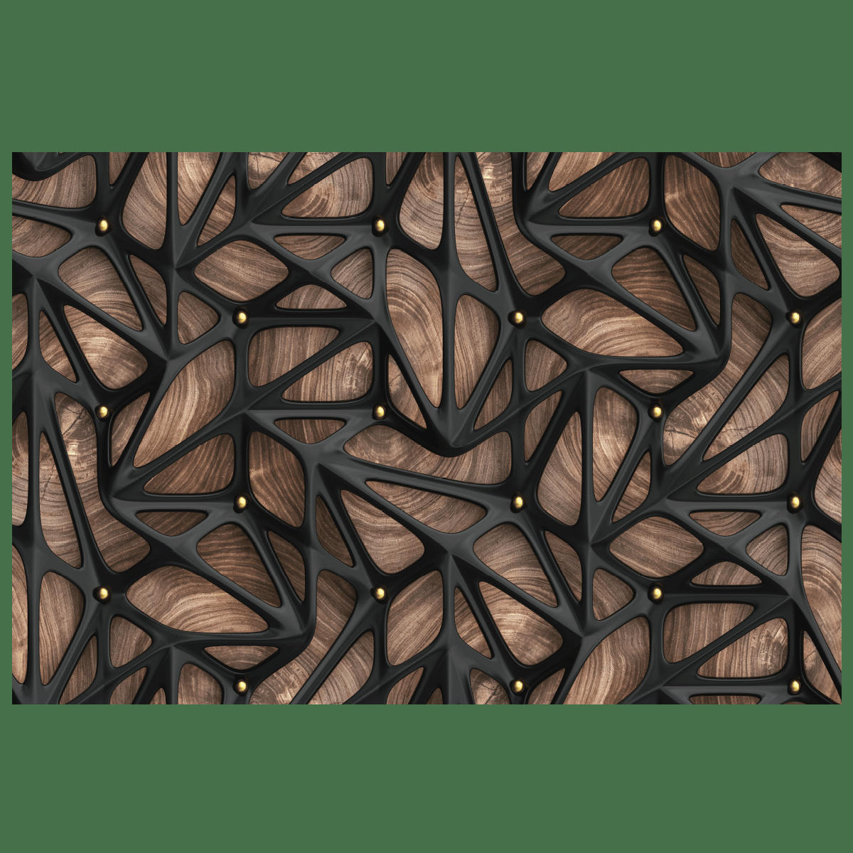 - Sticker meuble scandinave bois design noir 60x90cm