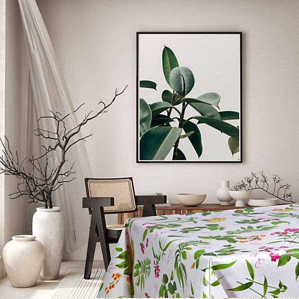 Nappe en toile cirée rectangulaire Botanique