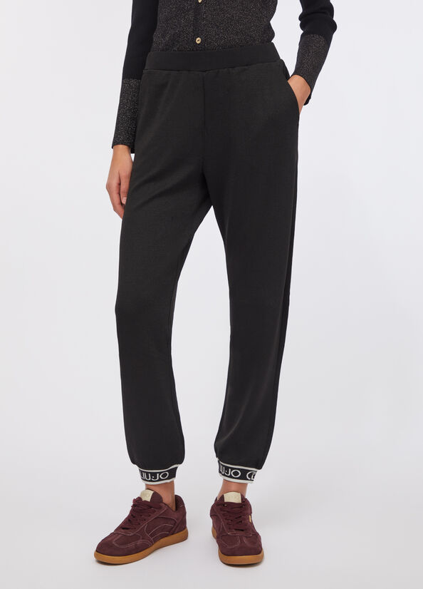 Pantaloni jogging lurex&reg;