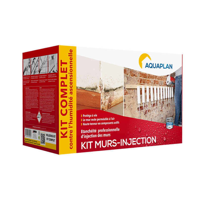 Traitement d'étanchéité Murs-Injection avec accessoires 5 L AQUAPLAN