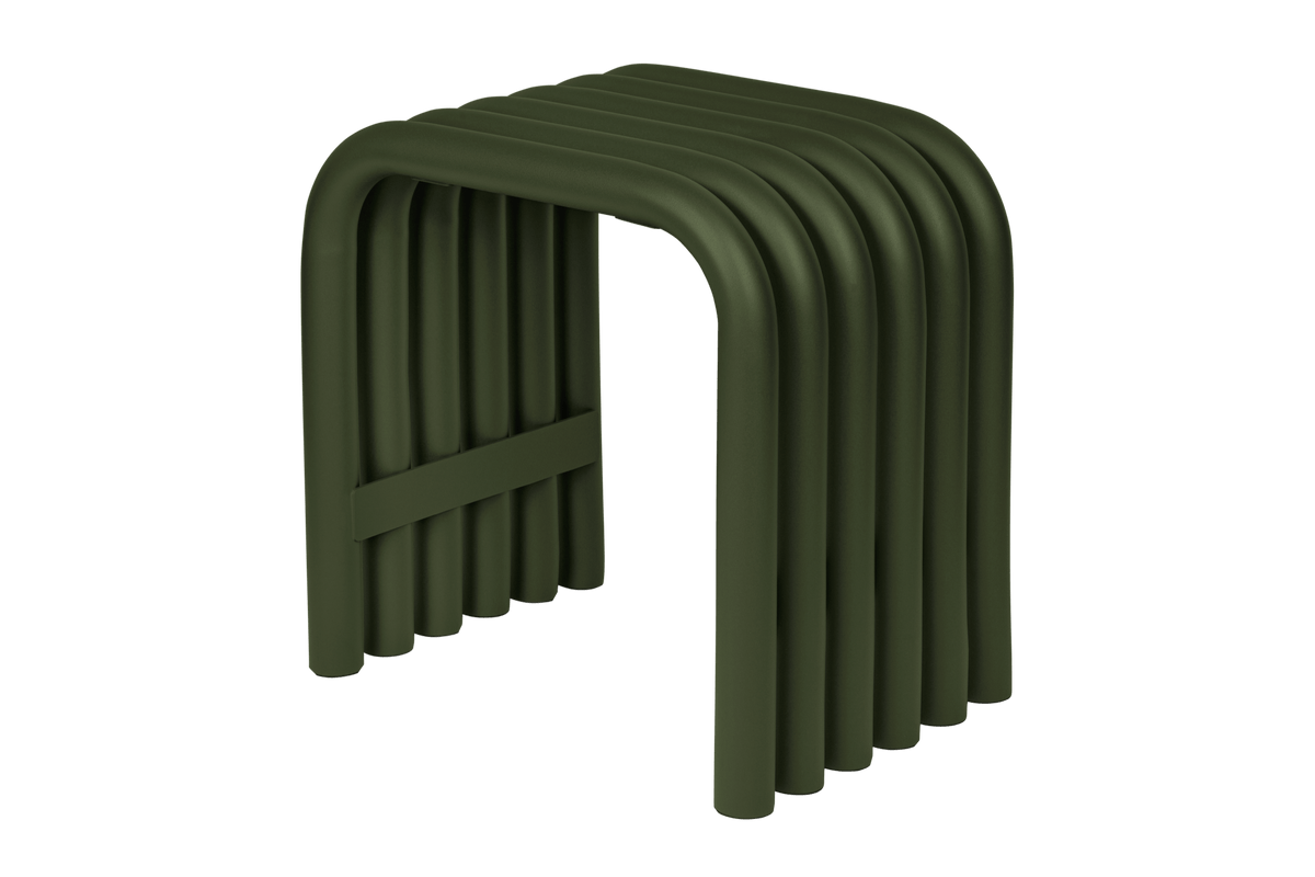 noo.ma Nokk designkruk Forest Green - staal, 45 x 45 x 34 cm