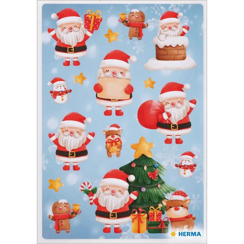 Sticker 45-teilig Weihnachtsmann