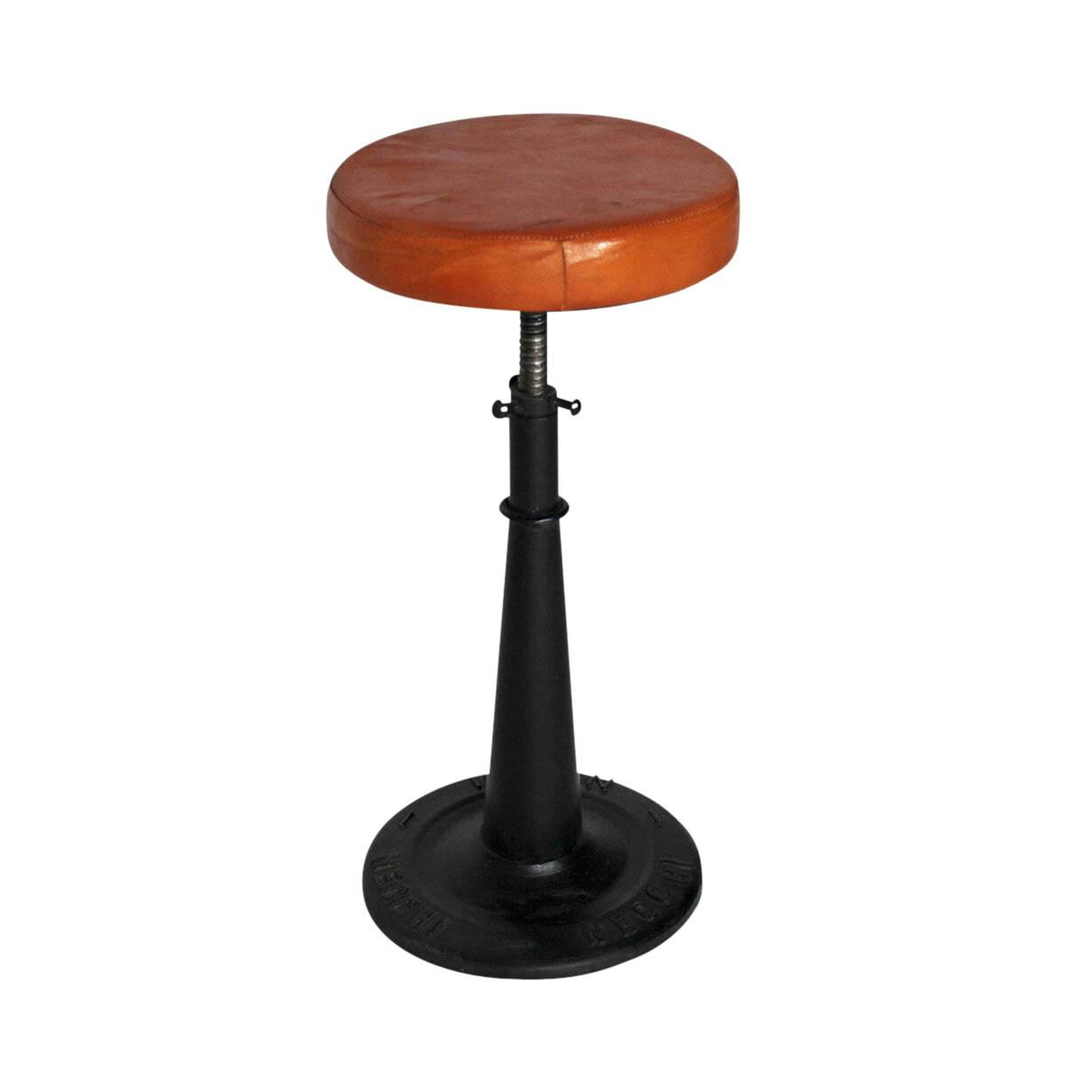 - Tabouret de bar en métal marron 32 cm