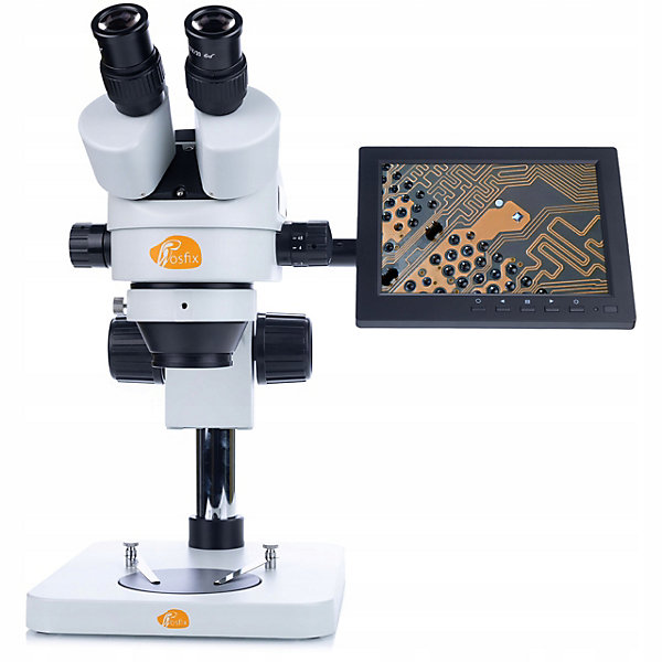 Microscope Stéréoscopique Trinoculaire Mercury Pro MSMP-T-PS1 - Optique Haute Qualité, Zoom 7x-45x Extensible