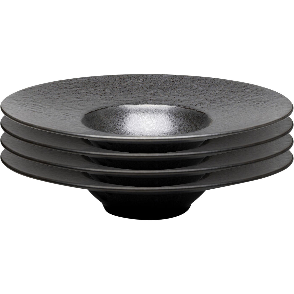 Kare Design Soepborden Cosmos Ø27cm zwart (4/set)