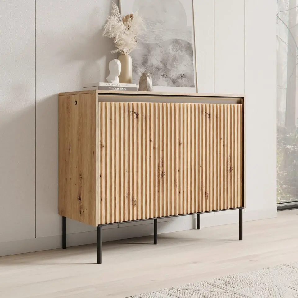 Meubella - Dressoir Timoteo - Eiken - 98 cm