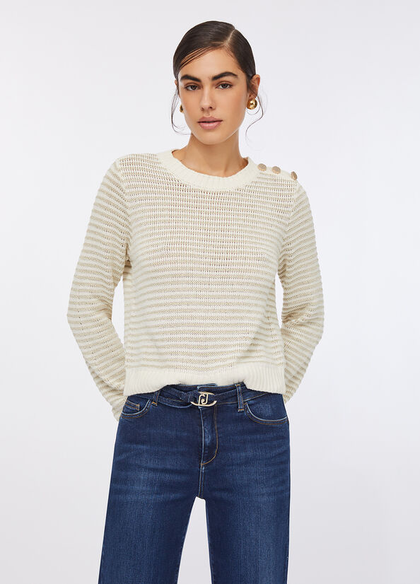 Maglia a righe lurex&reg;