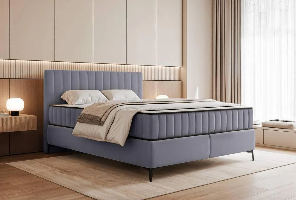 Boxspring Simone 160x200 cm fluweel met opbergruimte