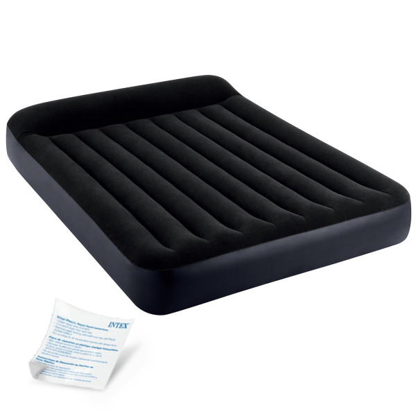 Materac dmuchany dwuosobowy welurowy Intex 64143