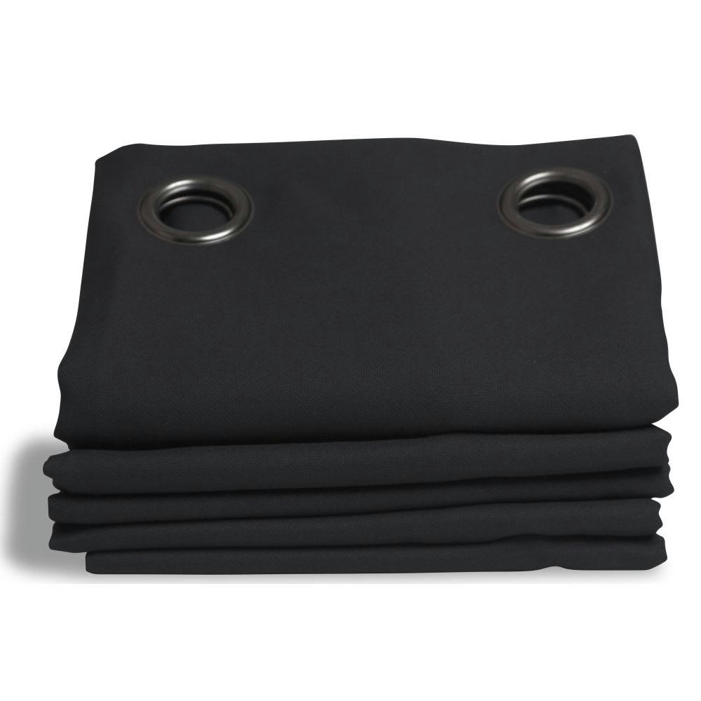 - Rideau occultant noir 140 x 260