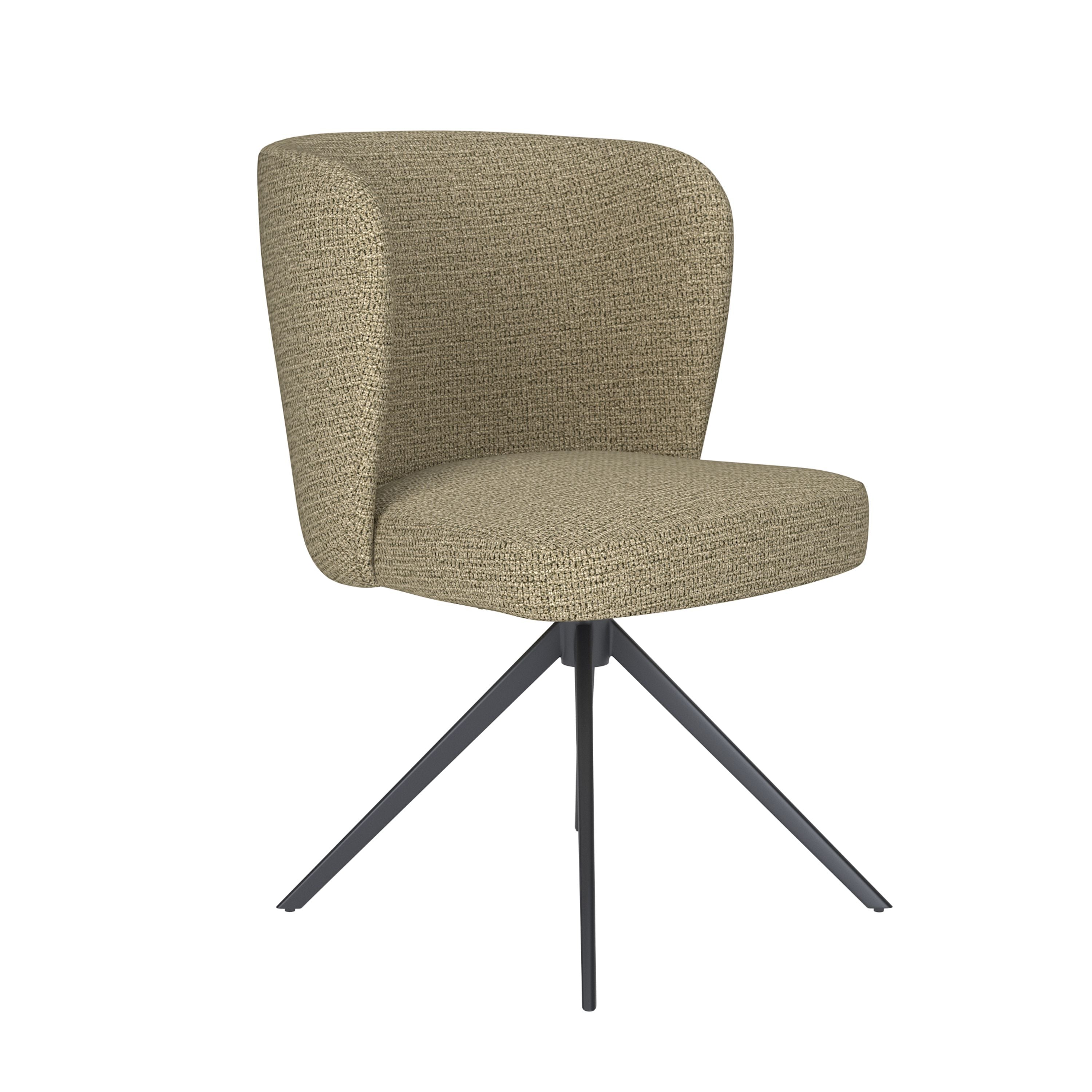 Housecraft Living Stan Eetkamerstoel Draaibaar Metaal Pistache groen