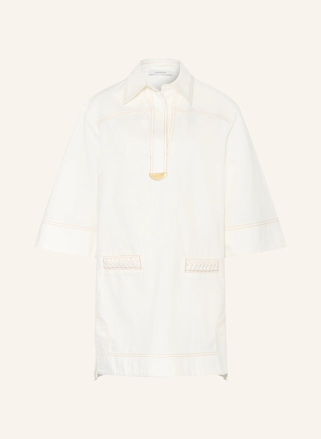 ZIMMERMANN Jeanskleid ROSELIGHT mit 3/4-Arm