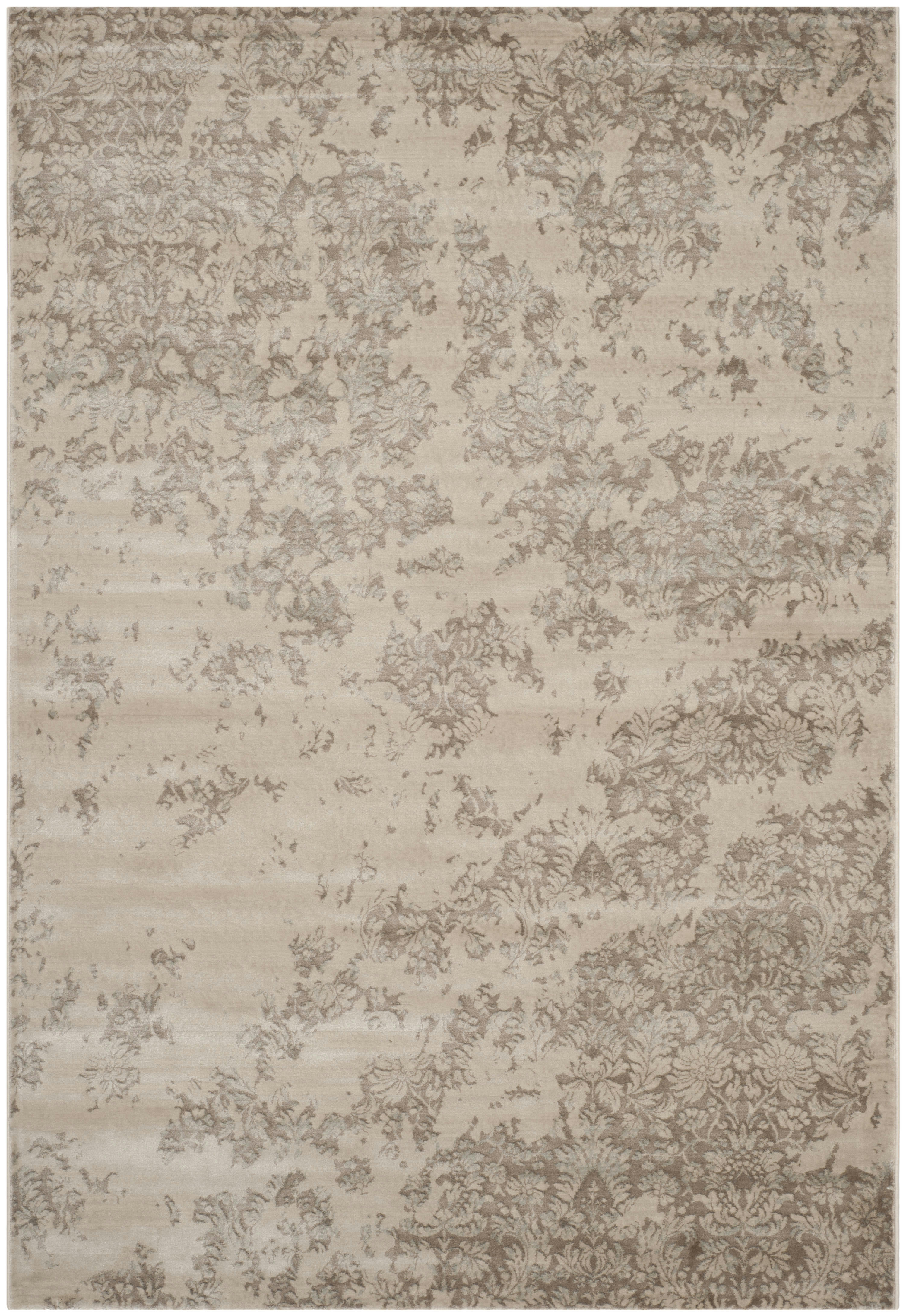 VINTAGE - Tapis de salon interieur en ivoire & gris, 155 x 231 cm