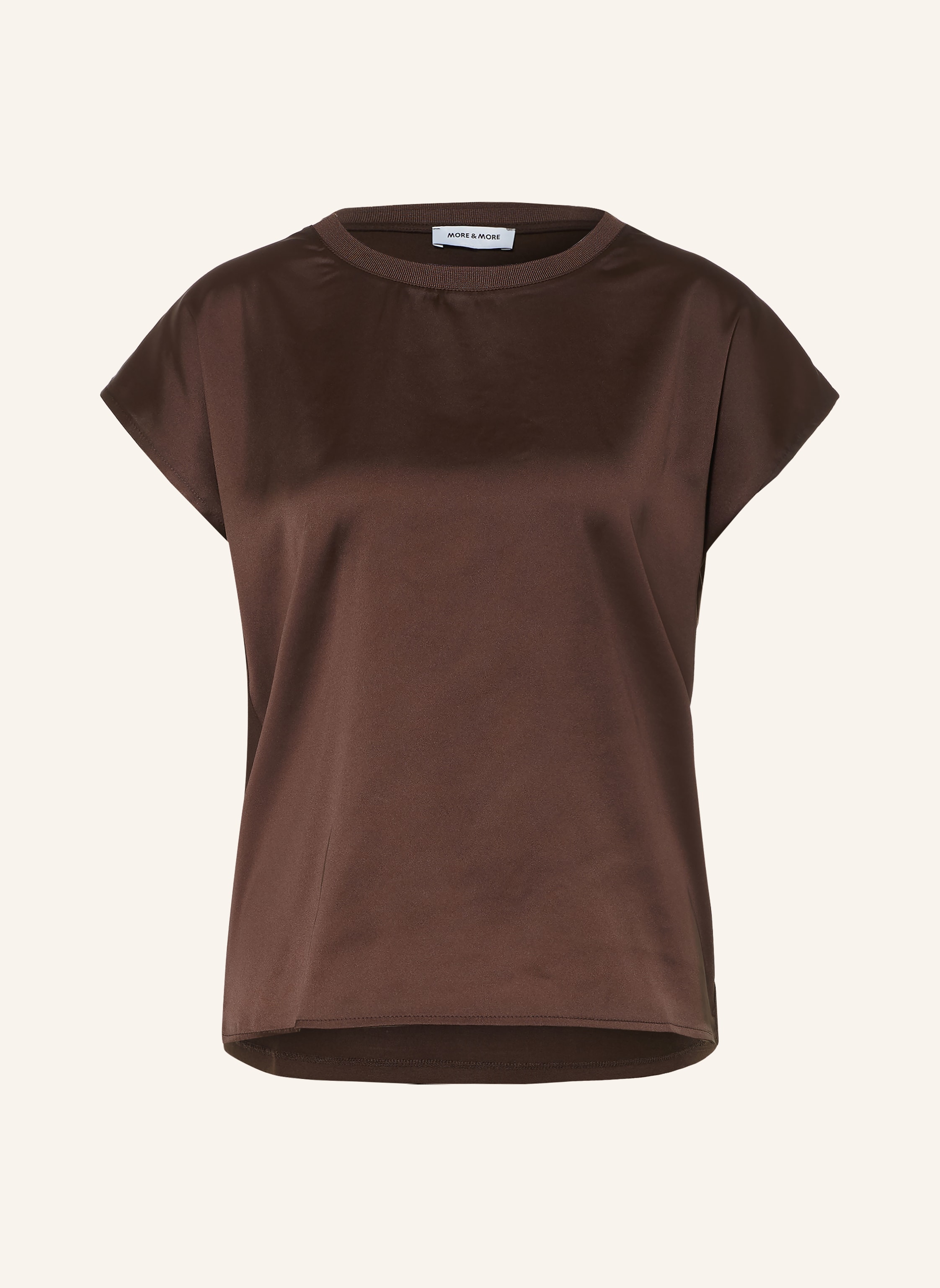 MORE & MORE Blusenshirt im Materialmix
