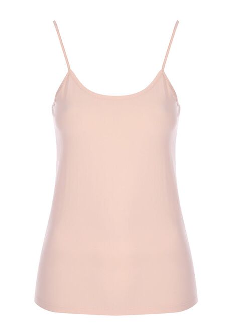 Womens Beige Stretch Camisole Vest