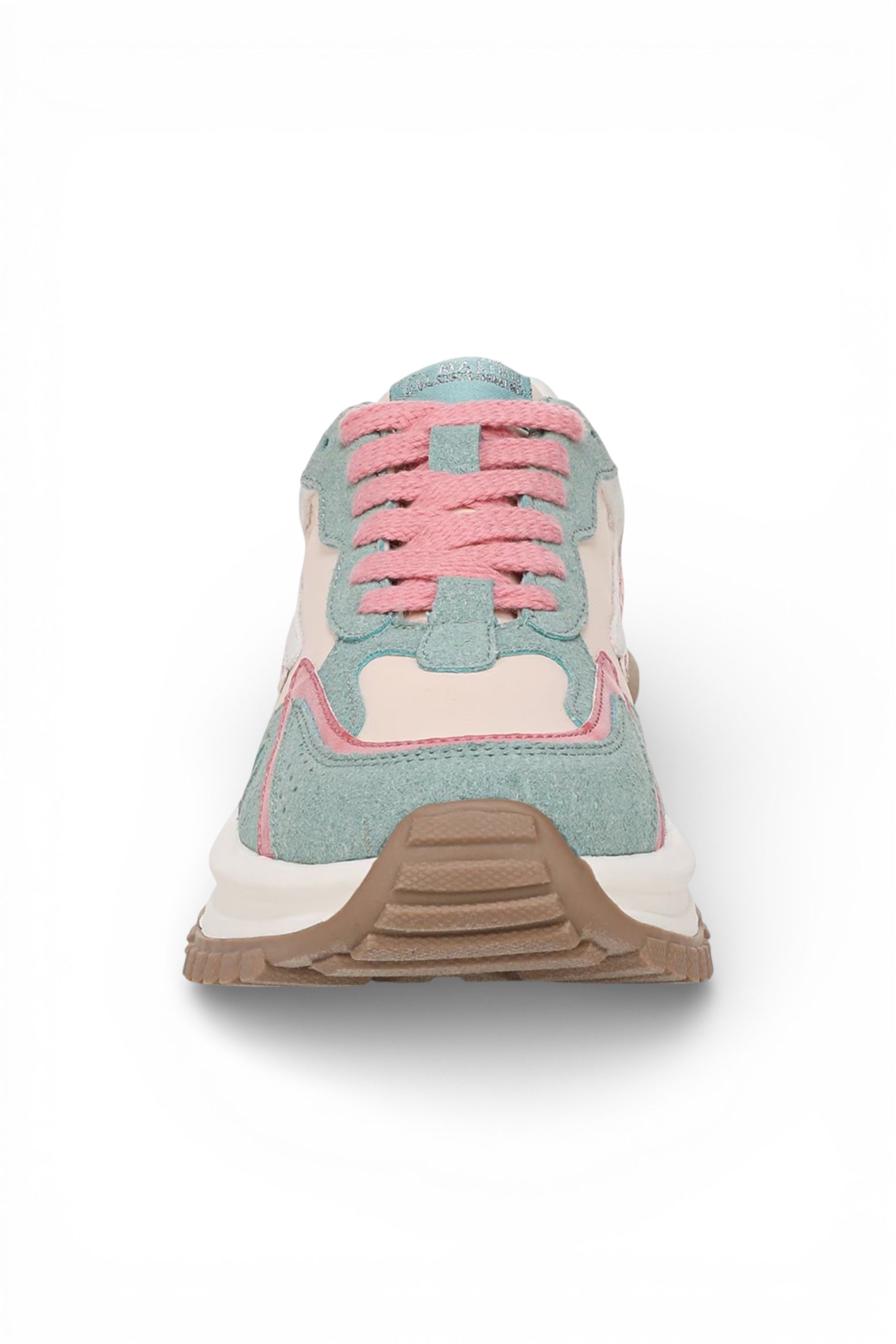 Infinity Leather Retro Lace-Up Chunchy Sneaker Trainers - Blowfish Leo