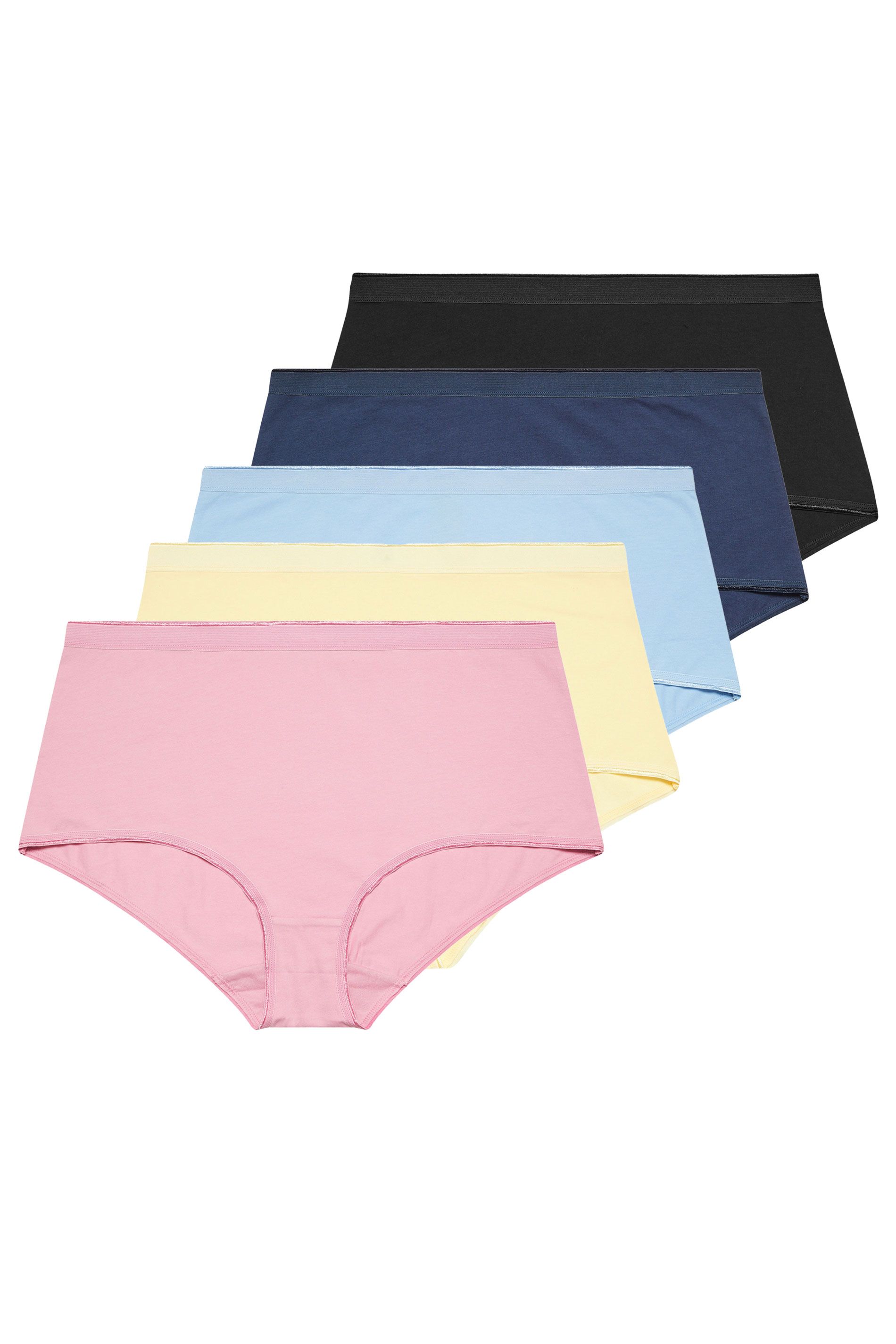 Yours 5 Pack High Waisted Full Briefs