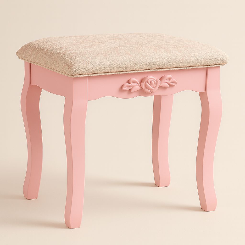 KOSY KOALA Dressing Table With Mirror Stool Vanity Dresser Vanity Bedroom Pink Love Heart