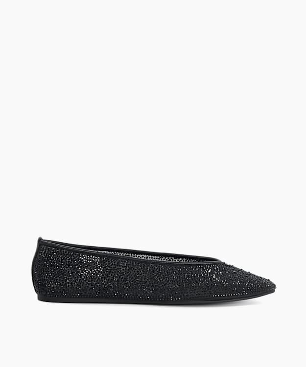 Holden Black - Crystal-Embellished Ballet Flats