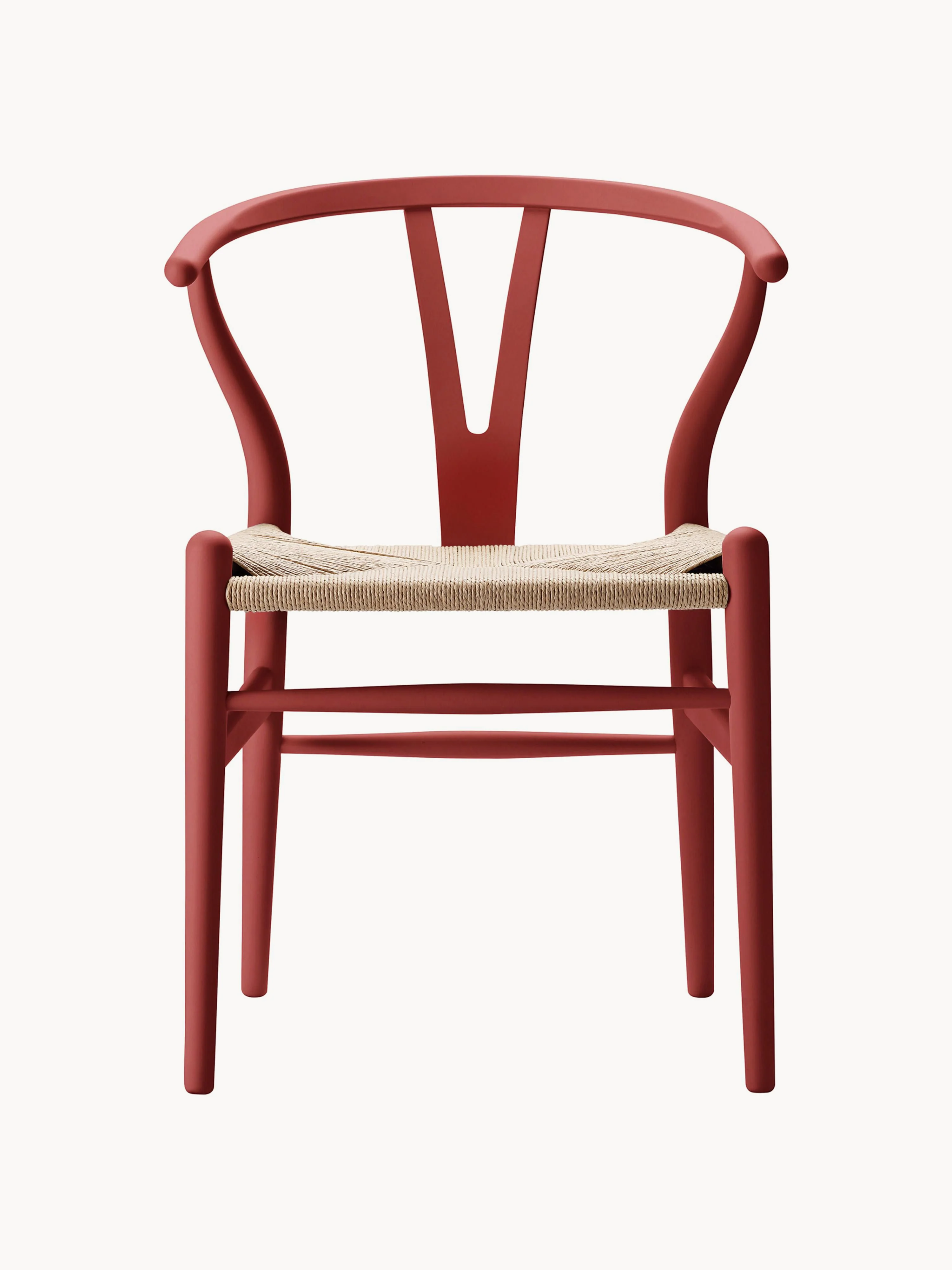 Holzstuhl CH24 Wishbone mit handgeflochtener Sitzfläche