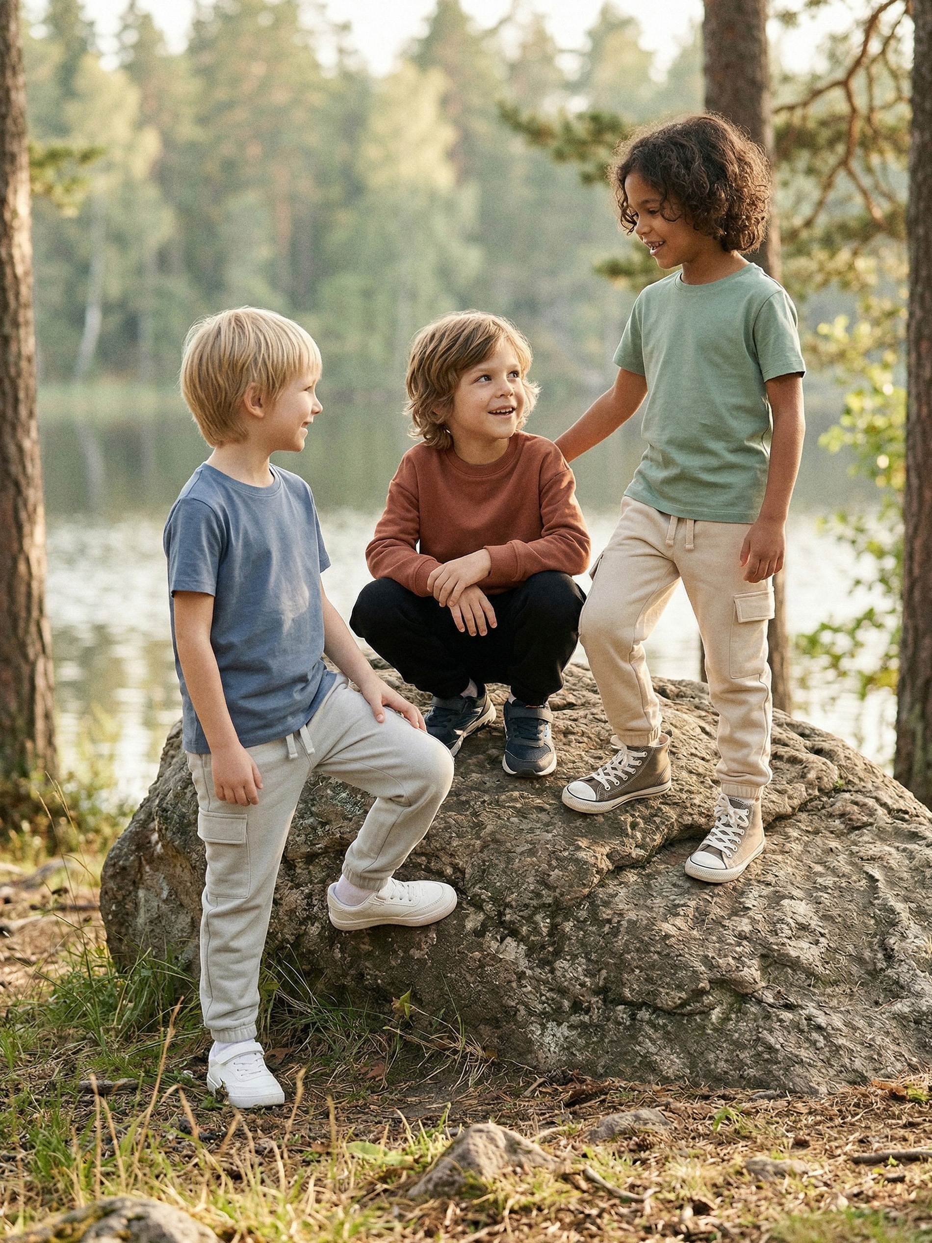 Spodnie dresowe loose 3 pack