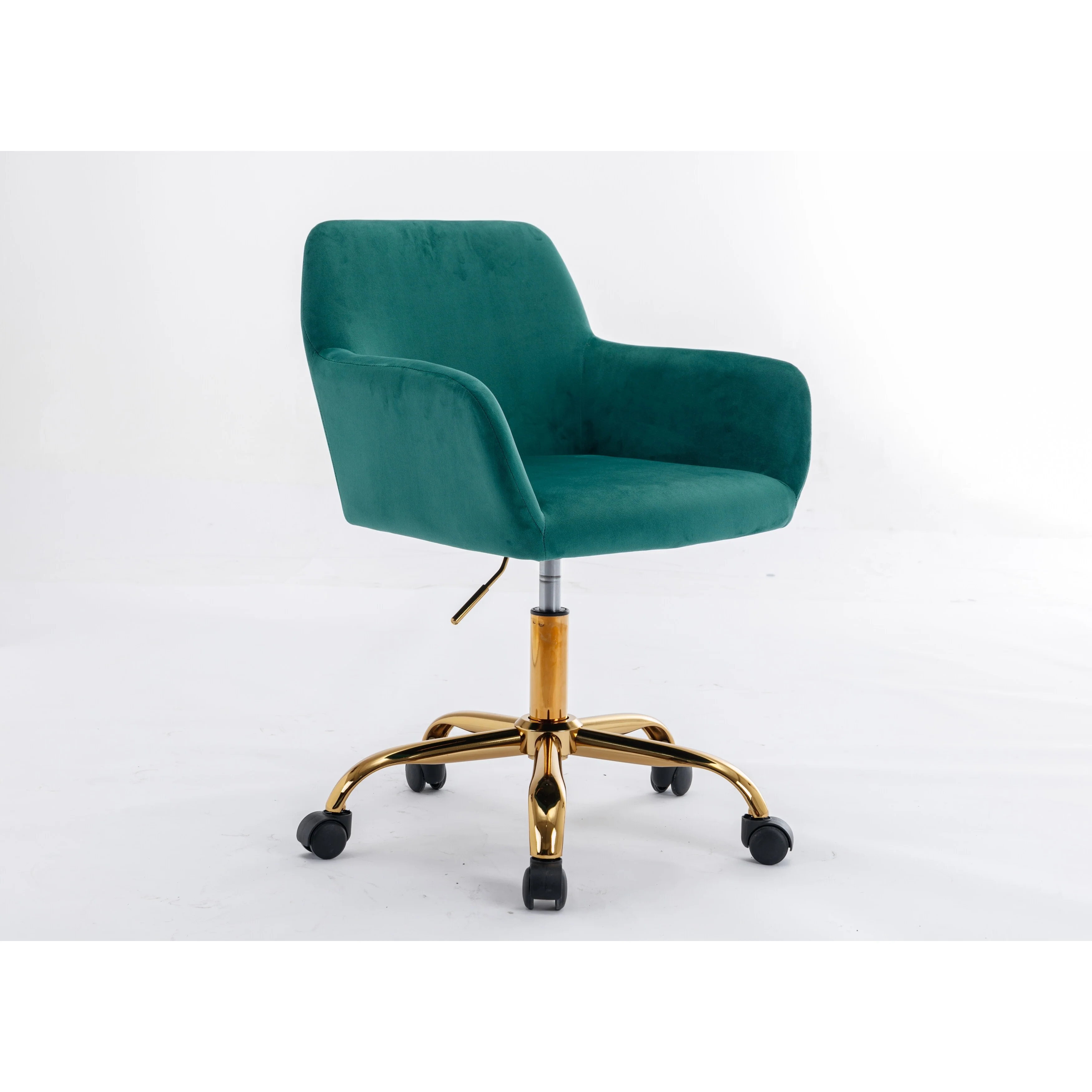 Faux Fur Home Office Chair, Comfortable Makeup Vanity Chair, Swivel Desk Chair Height Adjustable Dressing Chair for Bedroom