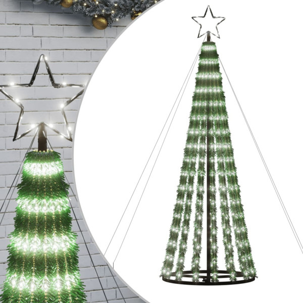 Choinka Sztuczna Stożkowa Sztuczna Choinka z Lampkami LED Ozdoba 180 cm