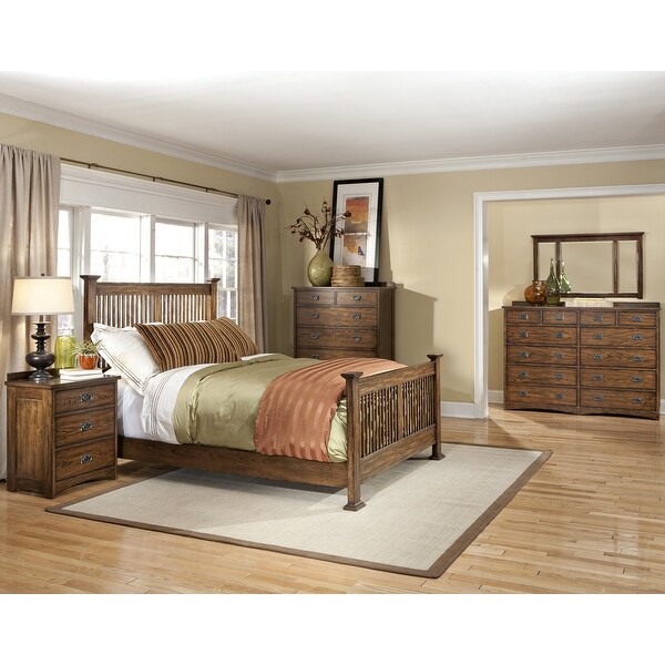 Oak Park Mission Brown Landscape Mirror