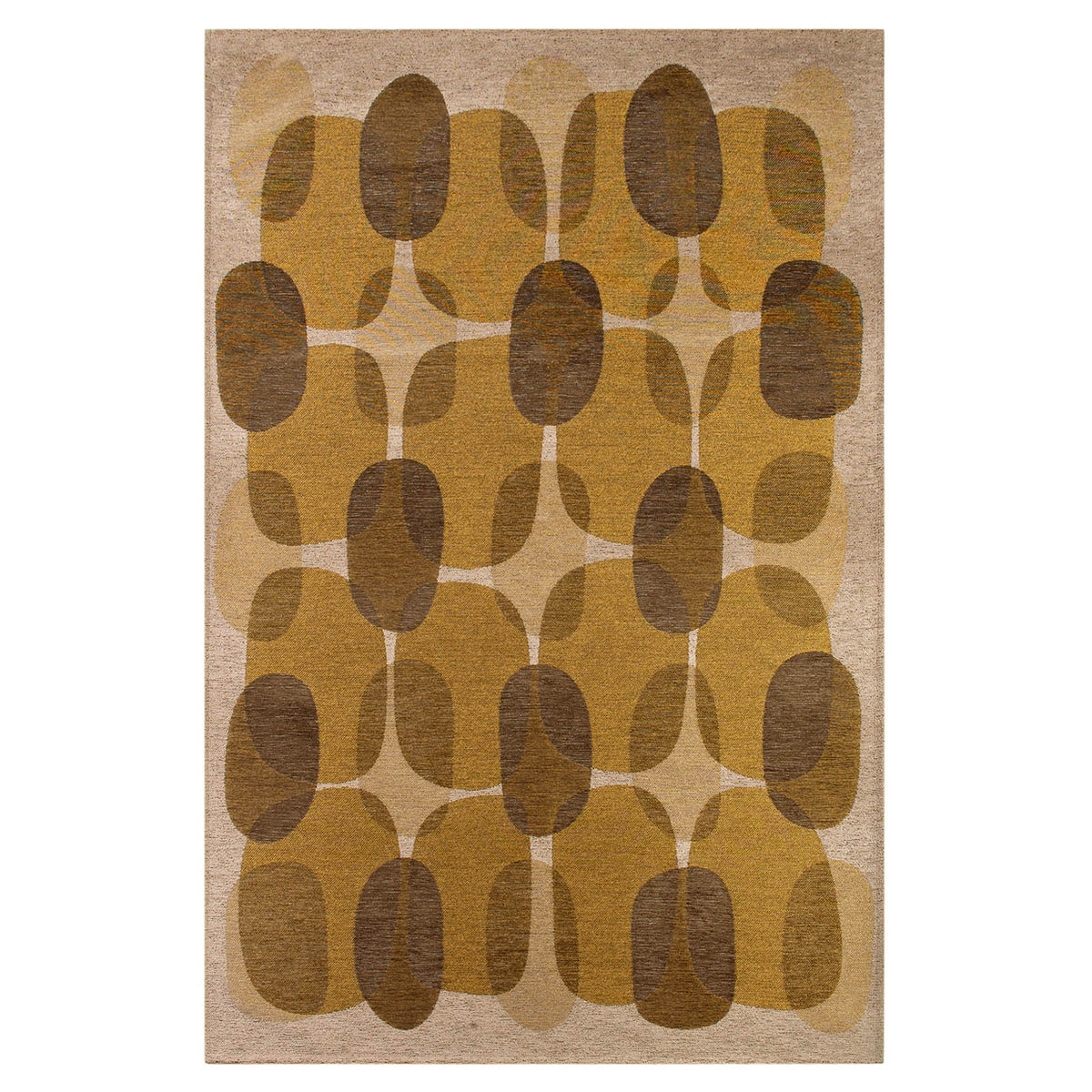 Lola&Moi vloerkleed Mountain Trail - goud - 170x240cm