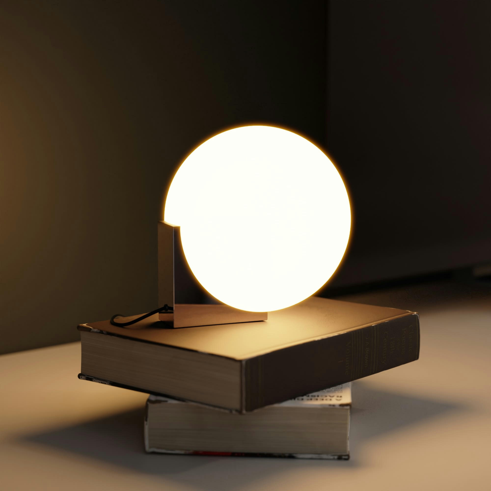 OBI - Lampe de table base en verre chromé