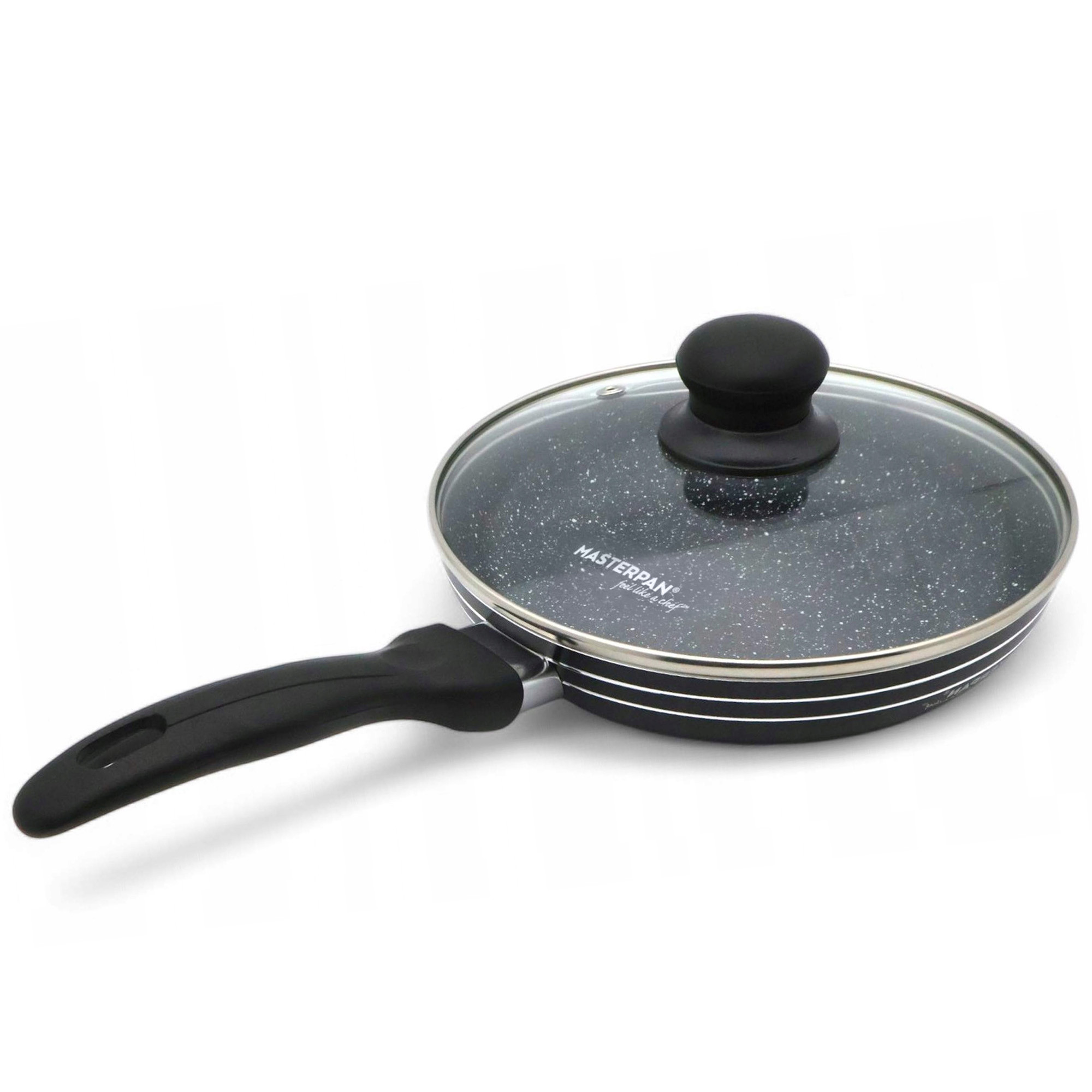 Patelnia Granitowa Pokrywka 18 Cm Plaster Miodu Indukcja Gaz 0.6L