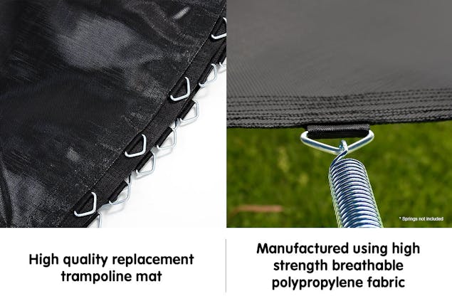 NNEDPE Kahuna 12ft Trampoline Replacement Spring Mat - Rainbow