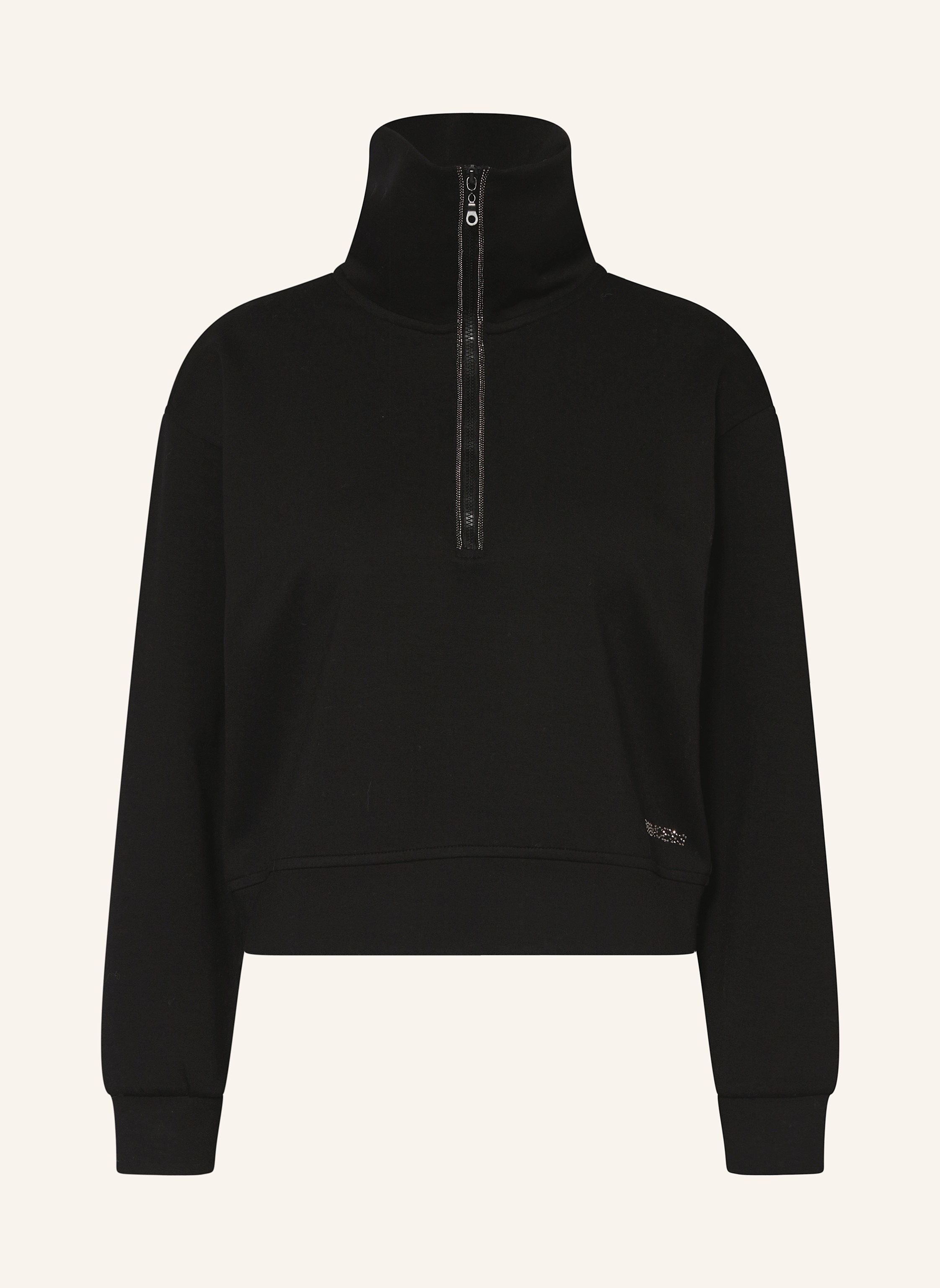 Princess GOES HOLLYWOOD Cropped Sweatshirt mit Schmucksteinen
