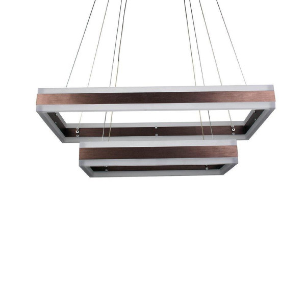 Lampa wisząca VT-101 brązowa LED 2x113W Ciepła biel 6300lm V-TAC