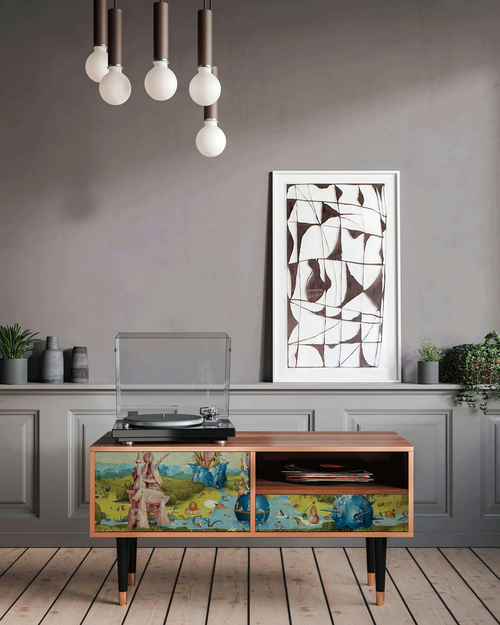 THE GARDEN BY HIERONYMUS BOSCH - Meuble TV  multicolore 1 tiroir et 1 porte L 115 cm